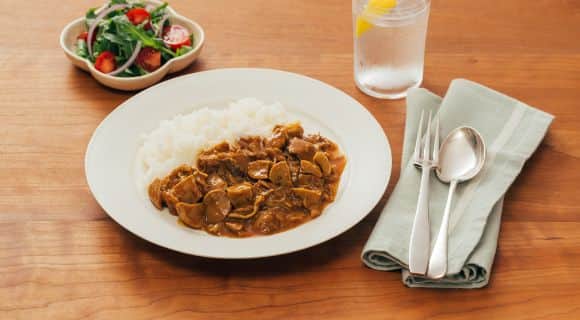 旨みたっぷり4種のきのこカレー